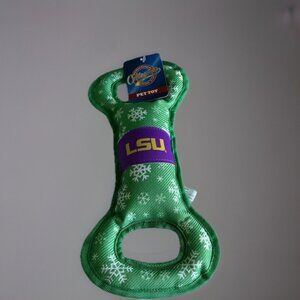 LSU Tigers Pet Dog Tug Toy Pets First Louisiana State University Football NEW